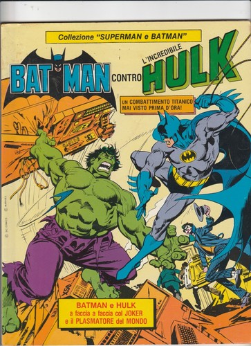 Fumetto bat man contro hulk - man,